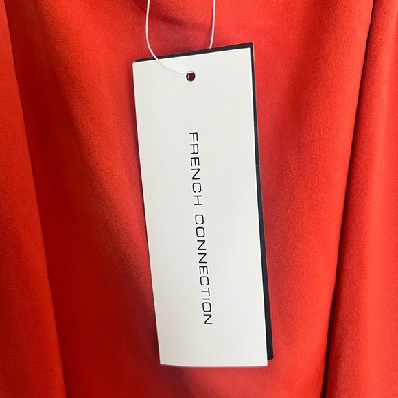 French Connection Orange Halter Satin Maxi Dress Size 6, 8, 10 - Picture 5 of 6